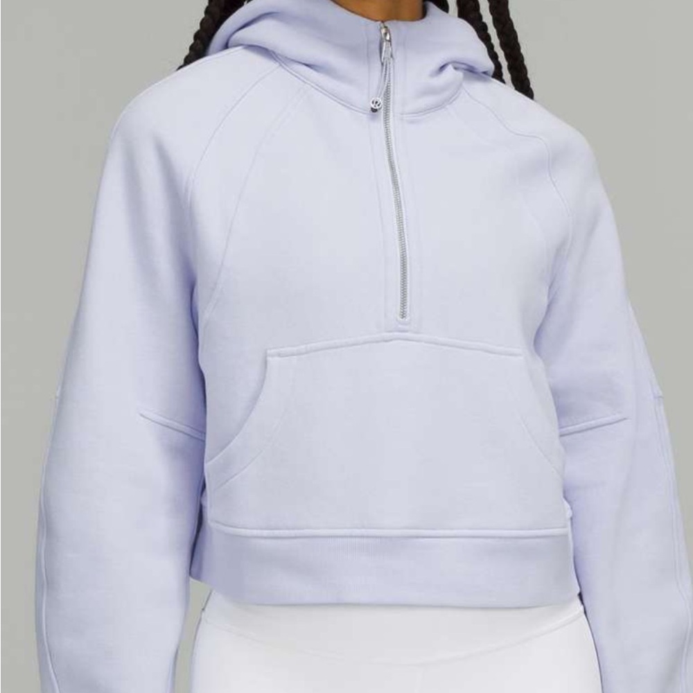 Scuba half zip pastel blue